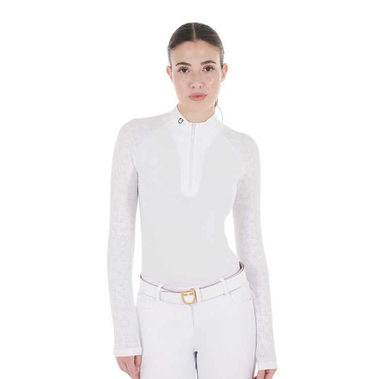 Polo wedstrijd slim fit dames met mesh inzetstukken Equestro
