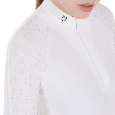 Polo wedstrijd slim fit dames met mesh inzetstukken Equestro Polo wedstrijd slim fit dames met mesh inzetstukken Equestro