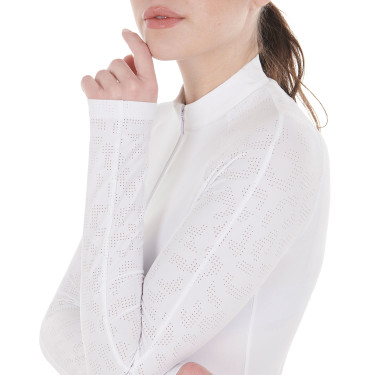 Polo wedstrijd slim fit dames met mesh inzetstukken Equestro Polo wedstrijd slim fit dames met mesh inzetstukken Equestro