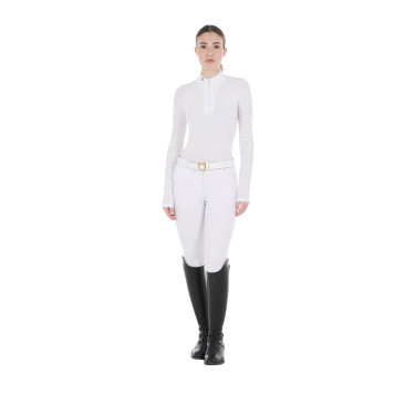 Polo wedstrijd slim fit dames met mesh inzetstukken Equestro Polo wedstrijd slim fit dames met mesh inzetstukken Equestro