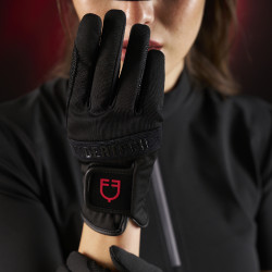 Damespolo Equestro Ridertechnology met korte mouwen en ritssluiting Zwart Damespolo Equestro Ridertechnology met korte mouwen en ritssluiting Zwart