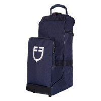 Laarzen- en helmtas Equestro met rubberen versteviging Marine Marineblauw Laarzen- en helmtas Equestro met rubberen versteviging Marine Marineblauw