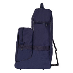 Laarzen- en helmtas Equestro met rubberen versteviging Marine Marineblauw