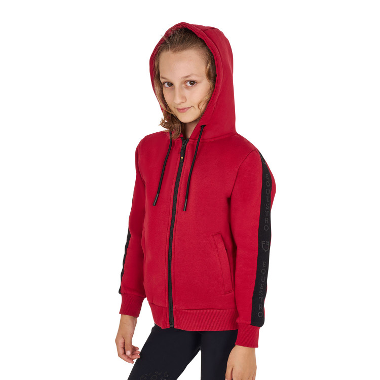 Sweatshirt Equestro meisje met volledige ritssluiting en fleecevoering Sweatshirt Equestro meisje met volledige ritssluiting en fleecevoering