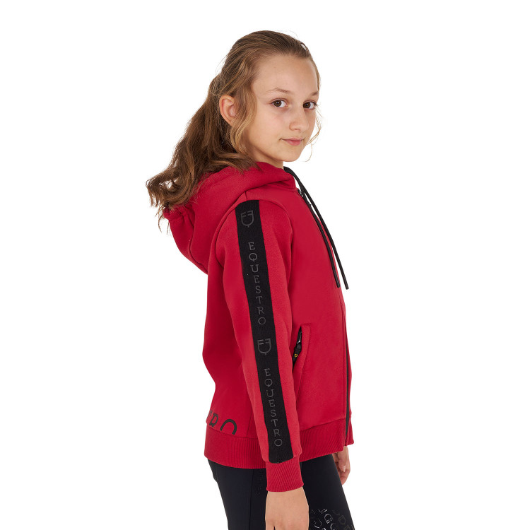 Sweatshirt Equestro meisje met volledige ritssluiting en fleecevoering Sweatshirt Equestro meisje met volledige ritssluiting en fleecevoering