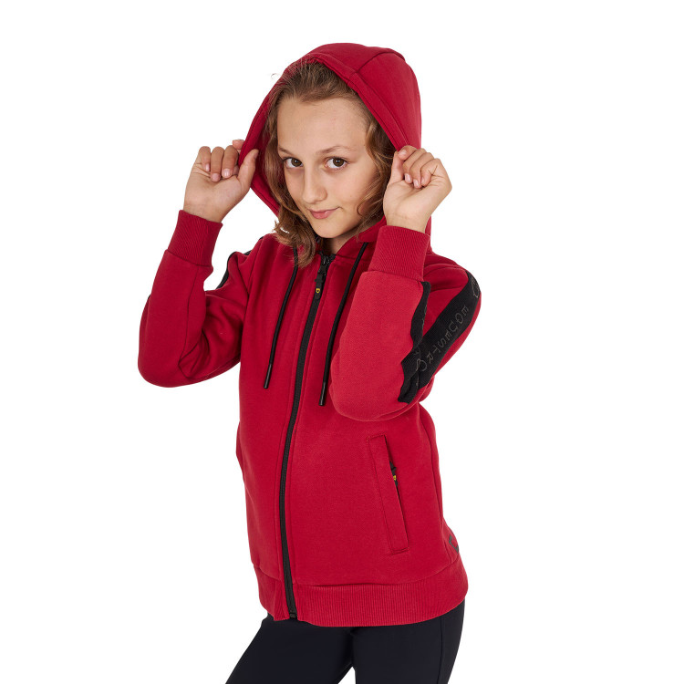 Sweatshirt Equestro meisje met volledige ritssluiting en fleecevoering Sweatshirt Equestro meisje met volledige ritssluiting en fleecevoering