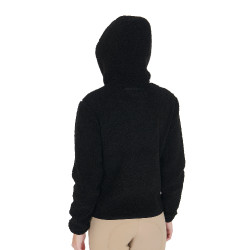 Damesfleece-sweatshirt met zak Equestro Zwart