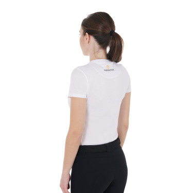 Dames T-shirt van katoen Equestro Horse Lover Dames T-shirt van katoen Equestro Horse Lover