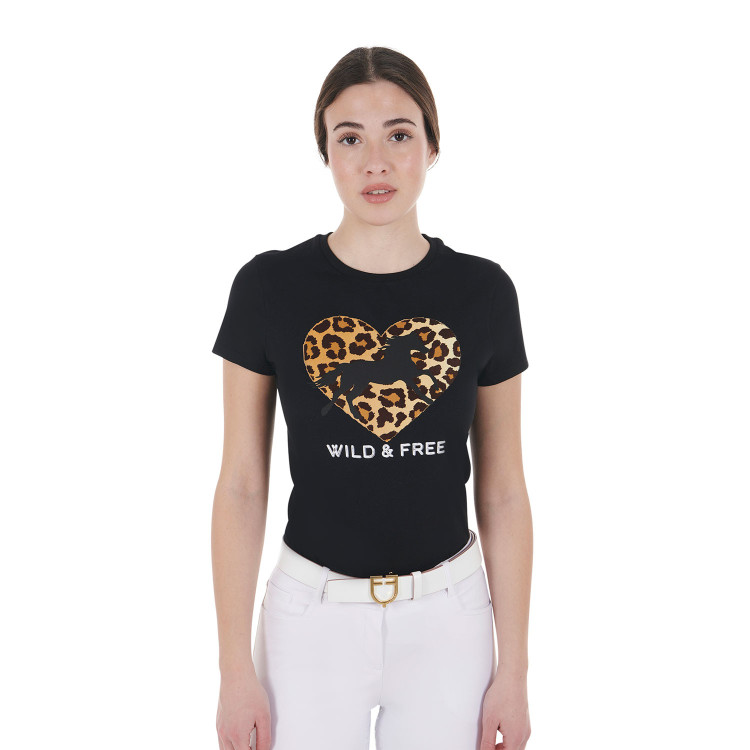 Dames katoenen T-shirt Wild & Free Equestro