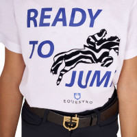 T-shirt Equestro in katoen meisje Ready To Jump Wit T-shirt Equestro in katoen meisje Ready To Jump Wit