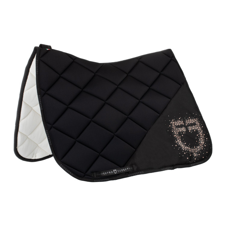 Dressuurpad Equestro logo in strass
