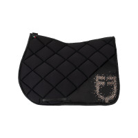 Springmat met strasslogo Equestro Zwart Springmat met strasslogo Equestro Zwart