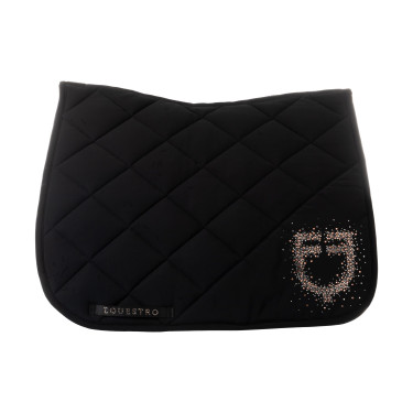 Dressuursingeldek Equestro-logo met strass Dressuursingeldek Equestro-logo met strass