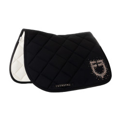 Springzadeldek logo in strass Equestro