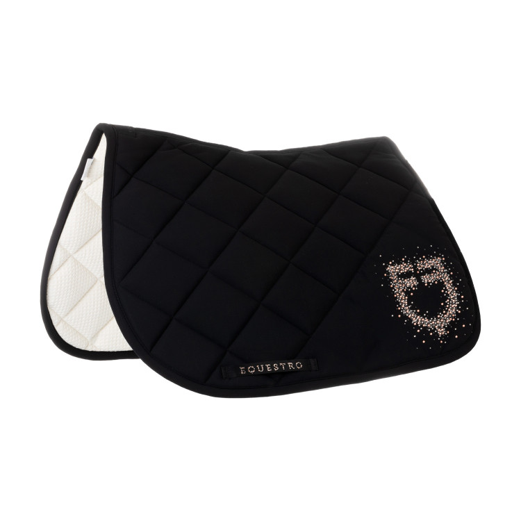 Springzadeldek logo in strass Equestro