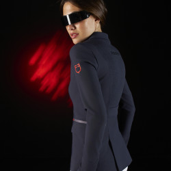 Wedstrijdjas dames Equestro Ridertechnology met thermisch gelaste naden Marine Marineblauw Wedstrijdjas dames Equestro Ridertechnology met thermisch gelaste naden Marine Marineblauw