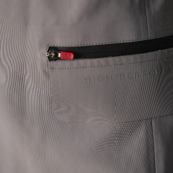 Wedstrijdjas heren Equestro Ridertechnology met thermisch gelaste naden Spotlijster Grijs