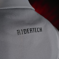 Wedstrijdjas heren Equestro Ridertechnology met thermisch gelaste naden Spotlijster Grijs