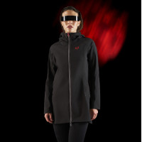 Veste longue imperméable femme Equestro Ridertechnology