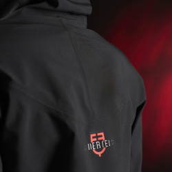 Lange waterdichte jas voor dames Equestro Ridertechnology Zwart