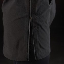 Lange waterdichte jas voor dames Equestro Ridertechnology Zwart