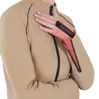 Dames softshell jas in gewatteerde technische stof Equestro Wierook Beige Dames softshell jas in gewatteerde technische stof Equestro Wierook Beige