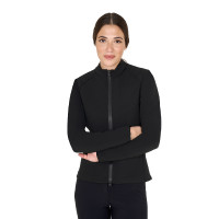 Dames softshell jas in gewatteerde technische stof Equestro Zwart