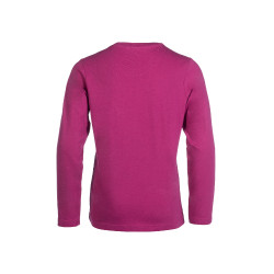 Lange mouwen polo Polly HKM kind Magenta Roze