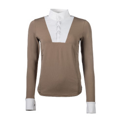 Wedstrijdpolo Virginia lange mouwen dames HKM