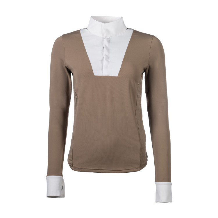 Wedstrijdpolo Virginia lange mouwen dames HKM