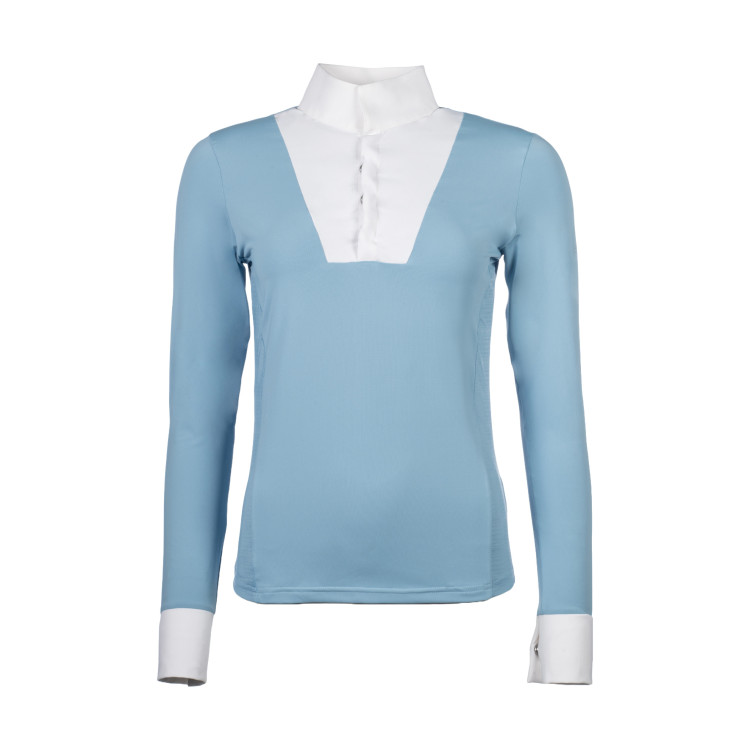 Wedstrijdpolo Virginia lange mouwen dames HKM