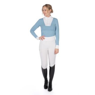 Wedstrijdpolo Virginia lange mouwen dames HKM Wedstrijdpolo Virginia lange mouwen dames HKM