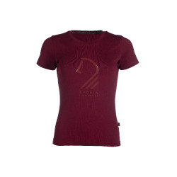 T-shirt Livigno Horse Head femme HKM Bordeaux T-shirt Livigno Horse Head femme HKM Bordeaux