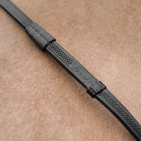 Rubberen teugels Fine Prise Horze met stops Zwart