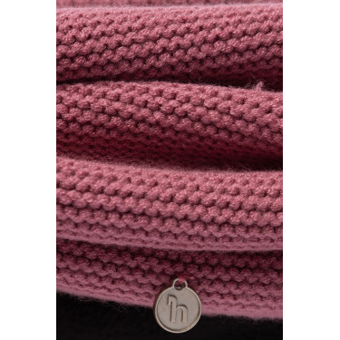 Gebreide sjaal Horze Haze Heide roze