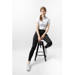 Hybride thermische rijbroek Horze Anya full grip Zwart kaviaar Hybride thermische rijbroek Horze Anya full grip Zwart kaviaar