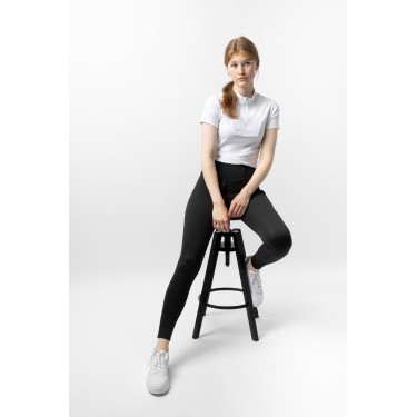 Hybride thermische rijbroek Horze Anya full grip Zwart kaviaar Hybride thermische rijbroek Horze Anya full grip Zwart kaviaar