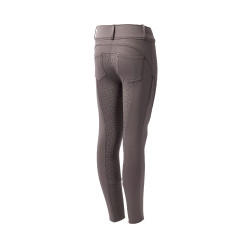 Thermische rijbroek full grip Horze Rhea kind achterzakken Bruine valk