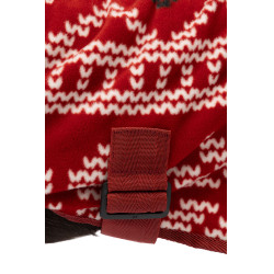 Kerstdeken hond Horze Rood