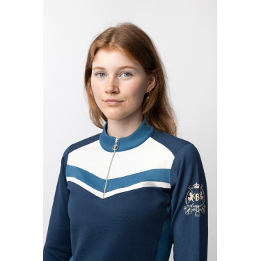 Trainingsshirt Ayra Horze Marine titaan Marineblauw