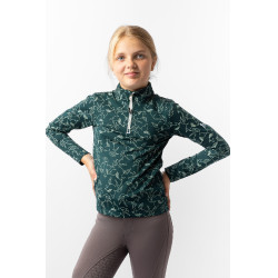 Trainings-T-shirt Pegasus kind Horze Donkergroen waterkleur