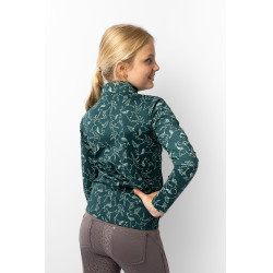 Trainings-T-shirt Pegasus kind Horze Donkergroen waterkleur