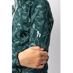 Trainings-T-shirt Pegasus kind Horze Donkergroen waterkleur