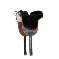 Schapenvacht zadeldek Horze Zwart Schapenvacht zadeldek Horze Zwart