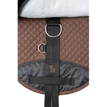 Schapenvacht zadeldek Horze Zwart