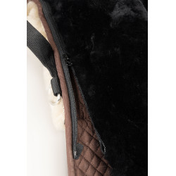 Schapenvacht zadeldek Horze Zwart