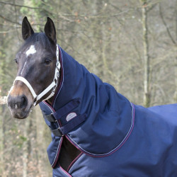 Nekstuk Equithème Tyrex 1200 D 0g Marine / bordeaux Blauw
