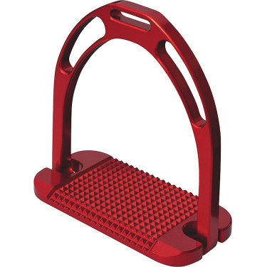 Jin Alu stijgbeugels Rood