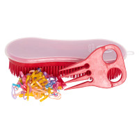 Perfection borstel met elastische manen Imperial Riding Koninklijk Paars Perfection borstel met elastische manen Imperial Riding Koninklijk Paars