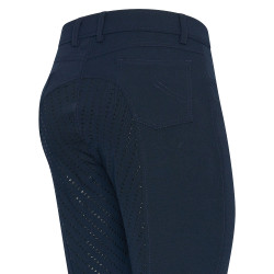 Paardrijbroek Easy Rider Evita FullGrip Marineblauw